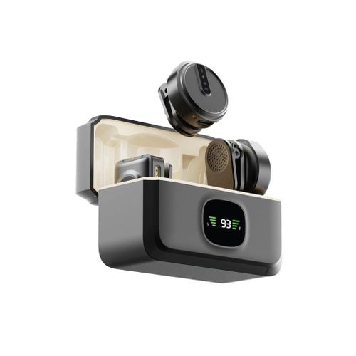 GREEN LION Digital Display Portable 360° Pick up Magnetic Dual Noise Cancelling Wireless Microphone For iPhone, iPad ,Type C with Charging Case Item | Buy GREEN LION Digital Display Portable 360° Pick up Magnetic Dual Noise Cancelling Wireless Microphone For iPhone, iPad ,Type C with Charging Case | SPOP Enterprise Global